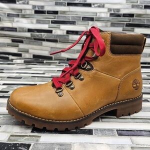 Timberland Wheat Leather Ellendale Hiking Boot Womens 7